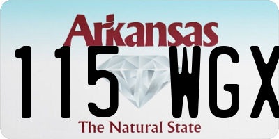 AR license plate 115WGX