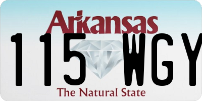 AR license plate 115WGY