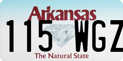 AR license plate 115WGZ