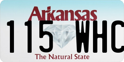AR license plate 115WHC