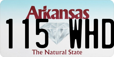 AR license plate 115WHD