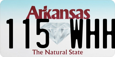 AR license plate 115WHH