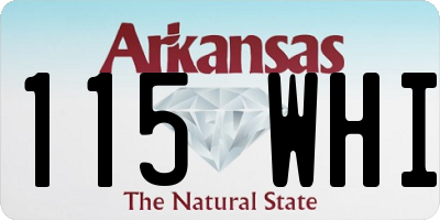 AR license plate 115WHI