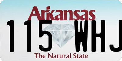 AR license plate 115WHJ