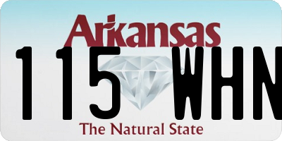 AR license plate 115WHN
