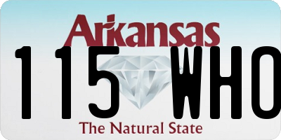 AR license plate 115WHO