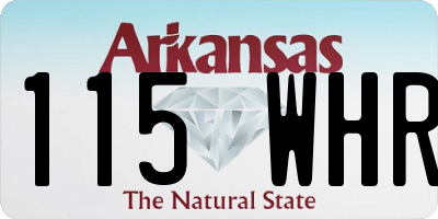 AR license plate 115WHR