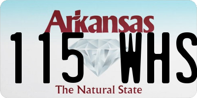 AR license plate 115WHS