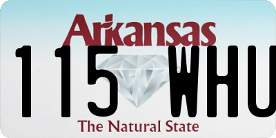 AR license plate 115WHU