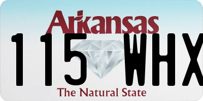 AR license plate 115WHX