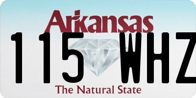 AR license plate 115WHZ