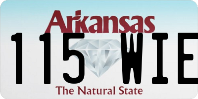 AR license plate 115WIE