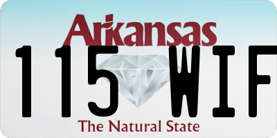 AR license plate 115WIF