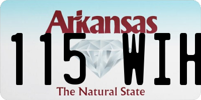 AR license plate 115WIH