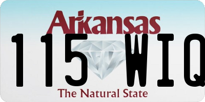 AR license plate 115WIQ