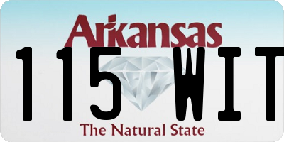 AR license plate 115WIT