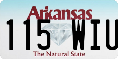 AR license plate 115WIU
