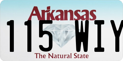 AR license plate 115WIY