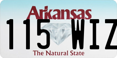 AR license plate 115WIZ