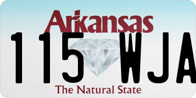 AR license plate 115WJA