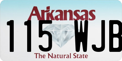 AR license plate 115WJB