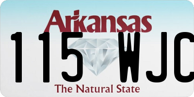 AR license plate 115WJC