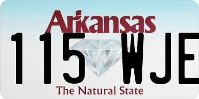 AR license plate 115WJE