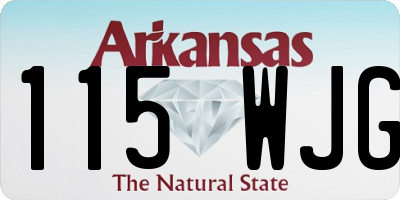 AR license plate 115WJG
