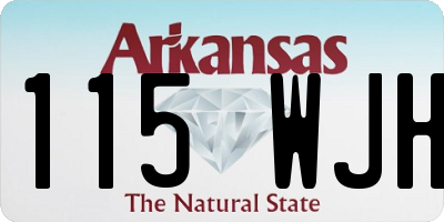 AR license plate 115WJH