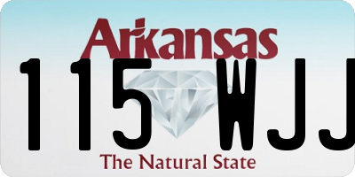 AR license plate 115WJJ