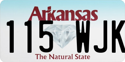 AR license plate 115WJK