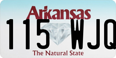 AR license plate 115WJQ