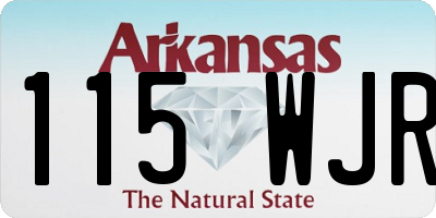 AR license plate 115WJR
