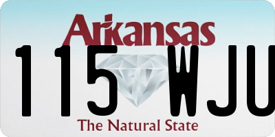 AR license plate 115WJU