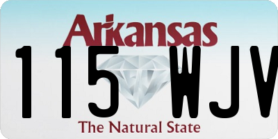 AR license plate 115WJV
