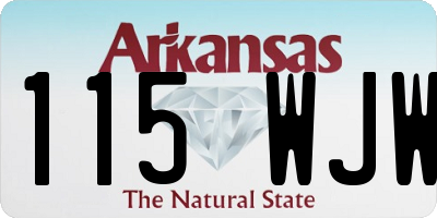 AR license plate 115WJW