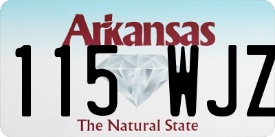 AR license plate 115WJZ