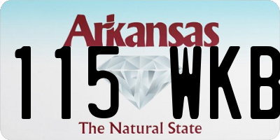 AR license plate 115WKB