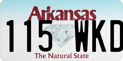 AR license plate 115WKD