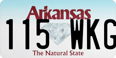AR license plate 115WKG