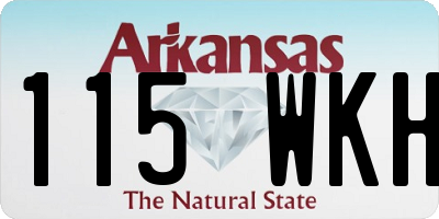 AR license plate 115WKH