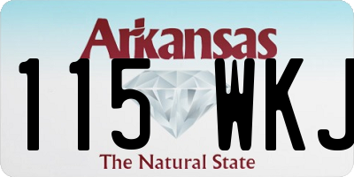 AR license plate 115WKJ