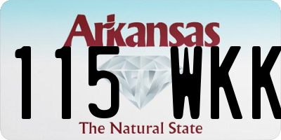 AR license plate 115WKK