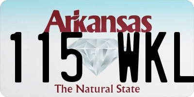 AR license plate 115WKL