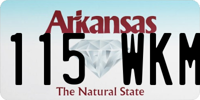 AR license plate 115WKM