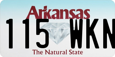 AR license plate 115WKN