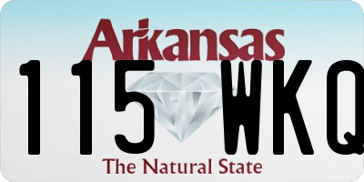 AR license plate 115WKQ