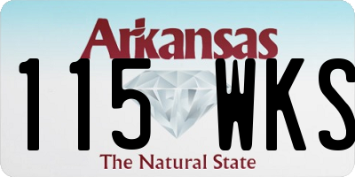 AR license plate 115WKS