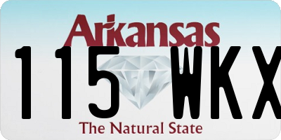 AR license plate 115WKX