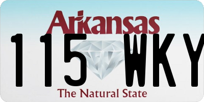 AR license plate 115WKY